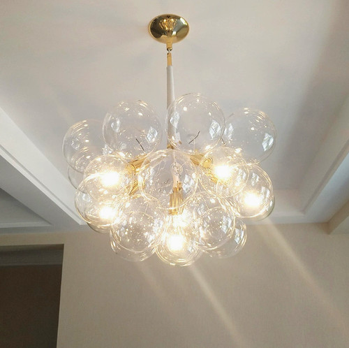 Nordic clear glass bubble ball - glass,